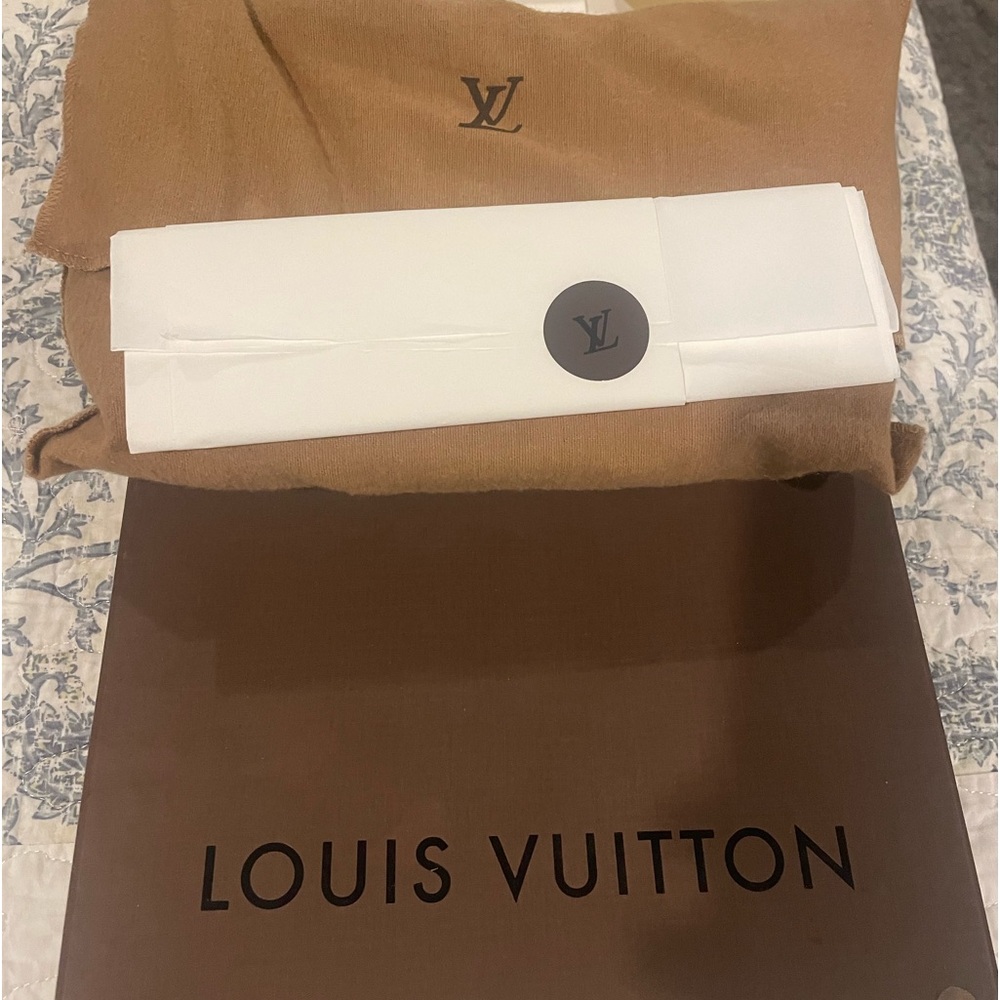 Louis Vuitton multi color satchel purse, like new original box and bag